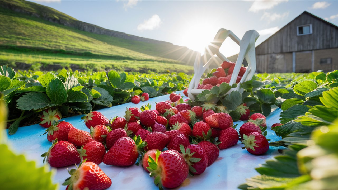erdbeeren pflücken in der nähe